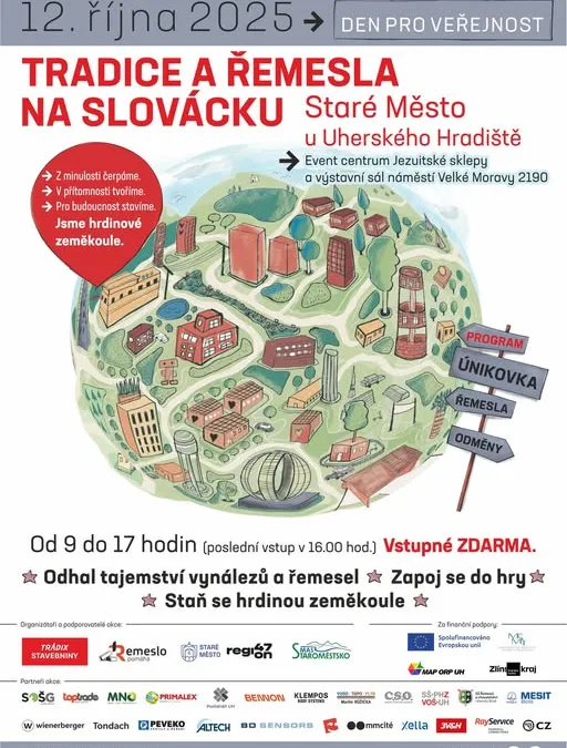TRADICE A ŘEMESLA NA SLOVÁCKU – 12. 10. 2025 Staré Město od 9:00 – 17:00 hodin