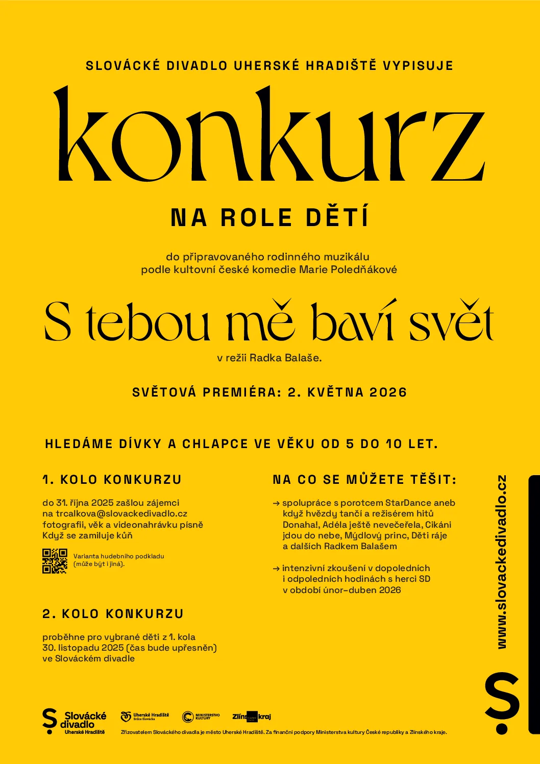 SLOVÁCKÉ DIVADLO VYPSALO KONKURZ NA ROLE DĚTÍ