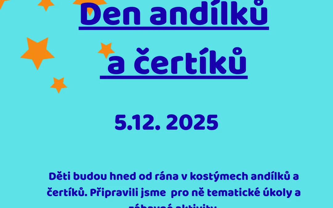 MIKULÁŠ V MŠ – DEN ANDÍLKŮ A ČERTÍKŮ