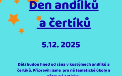 MIKULÁŠ V MŠ – DEN ANDÍLKŮ A ČERTÍKŮ